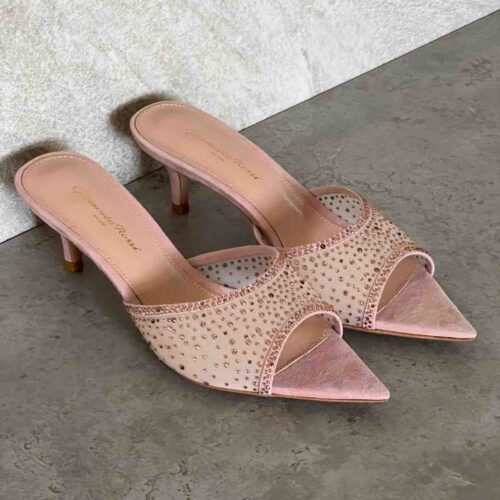 Gianvito Rossi RANIA MULE 85 Light Pink