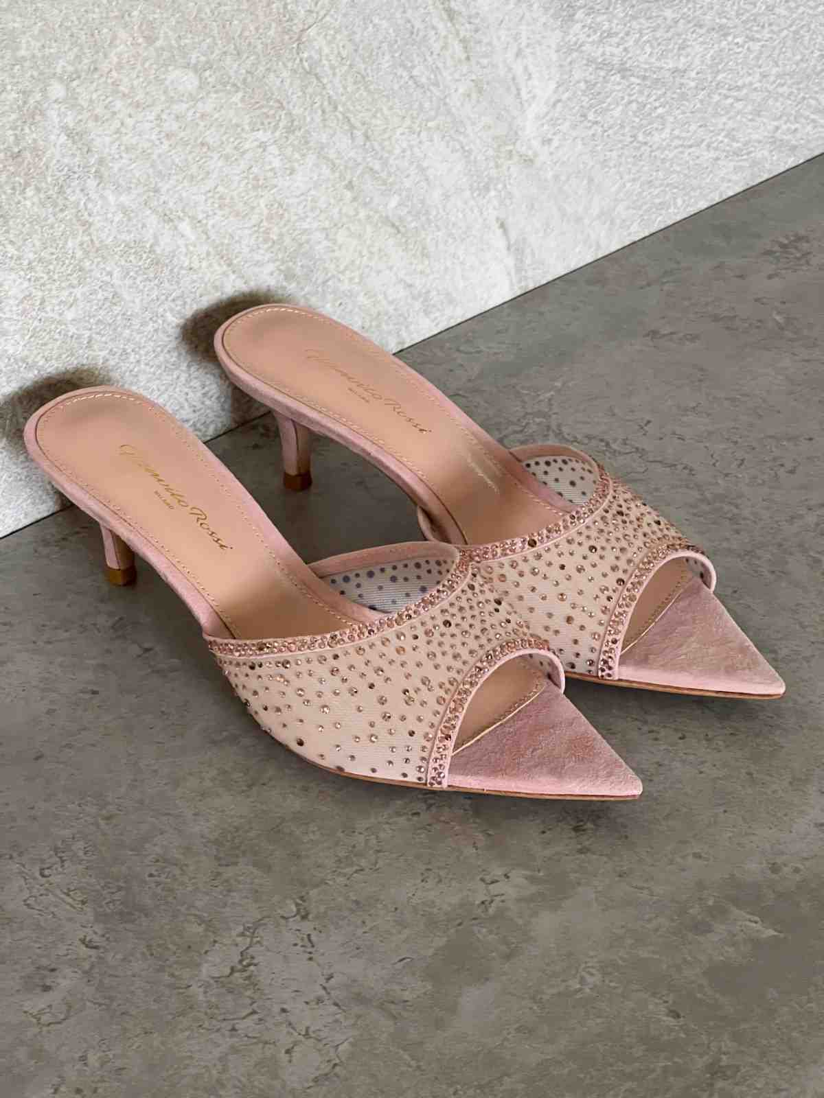 Gianvito Rossi RANIA MULE 85 Light Pink