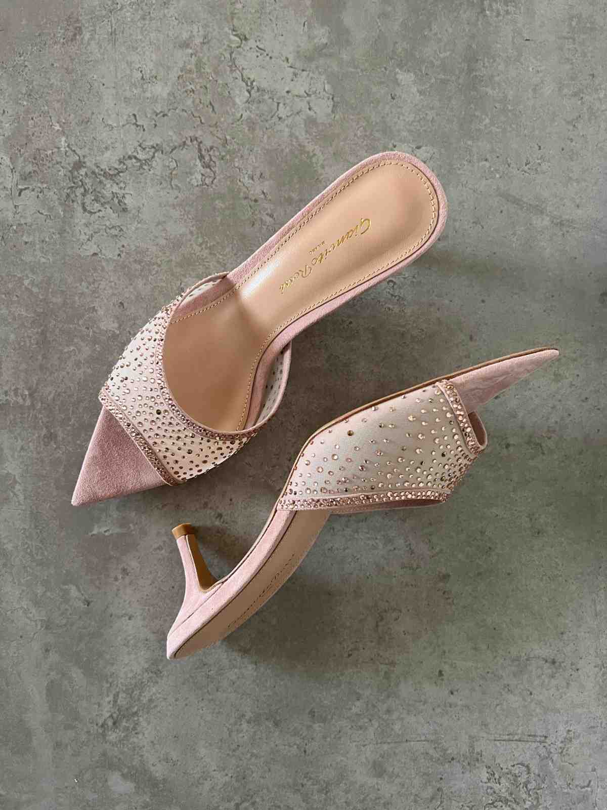 Gianvito Rossi RANIA MULE 85 Light Pink
