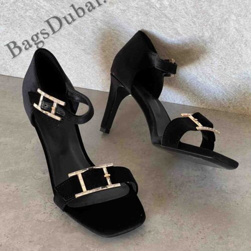 Hermes Heels Judy 105 Sandals Black
