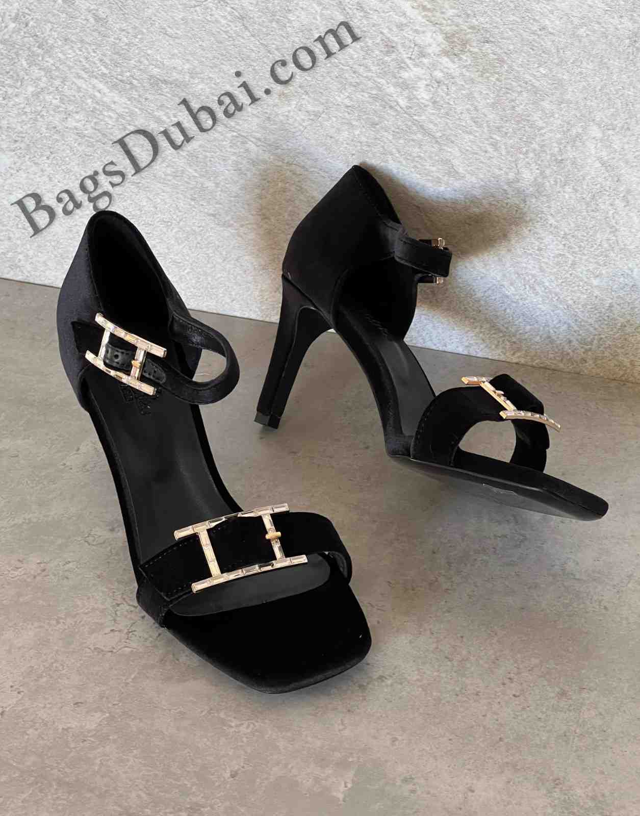 Hermes Heels Judy 105 Sandals Black