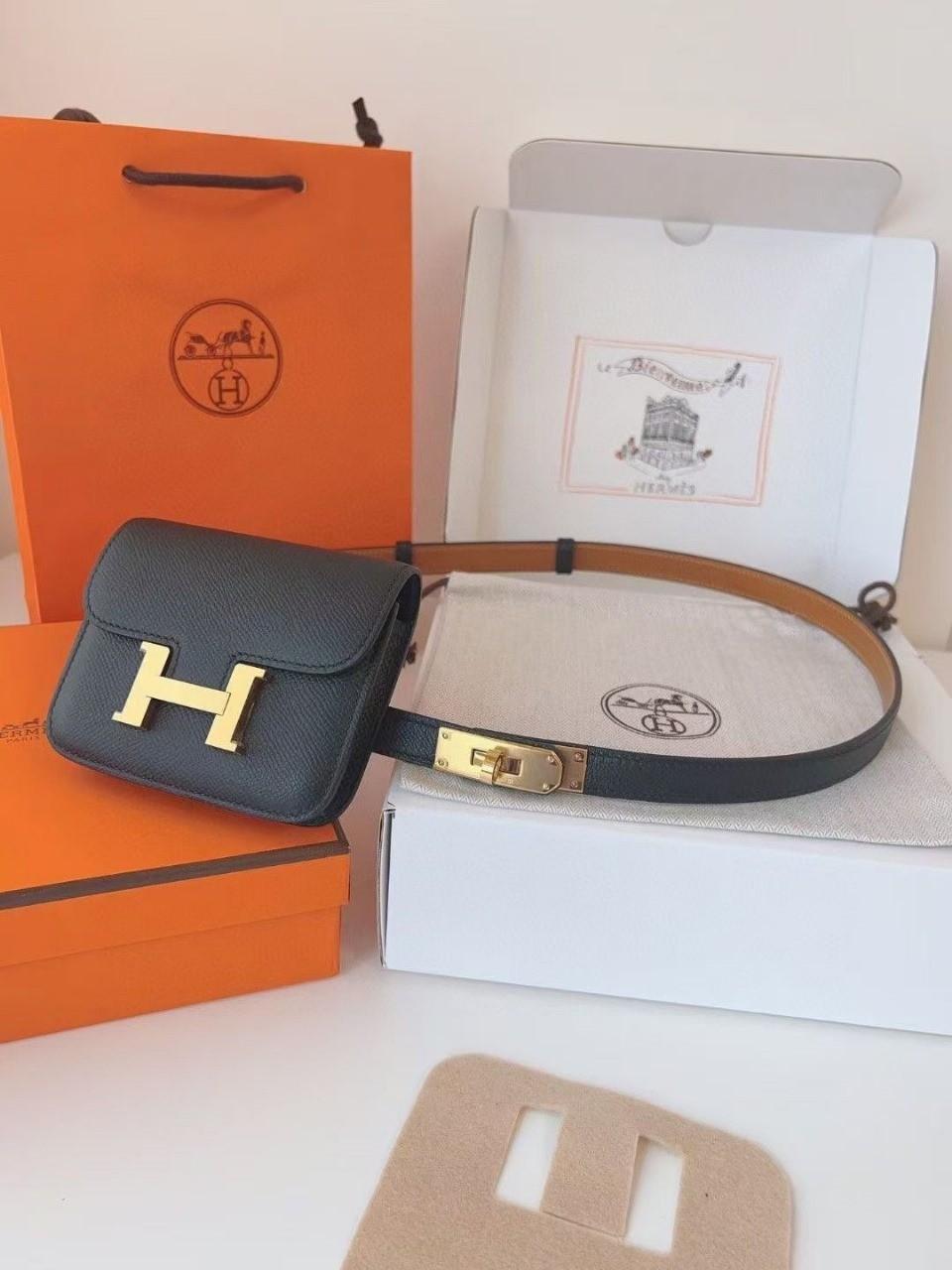 Hermes Constance Slim Wallet Etoupe