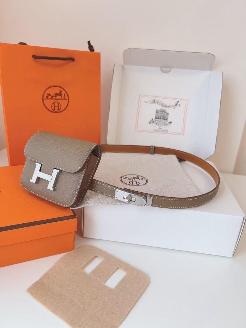 Hermes Constance Slim Wallet Etoupe