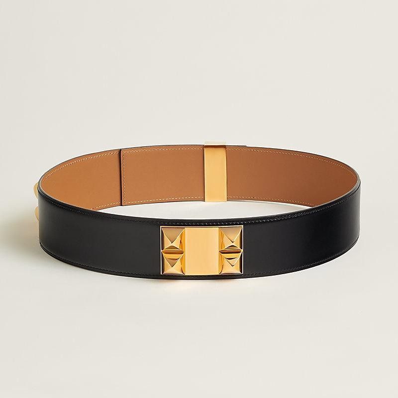 Hermes Collier De Chien 50 Belt Black