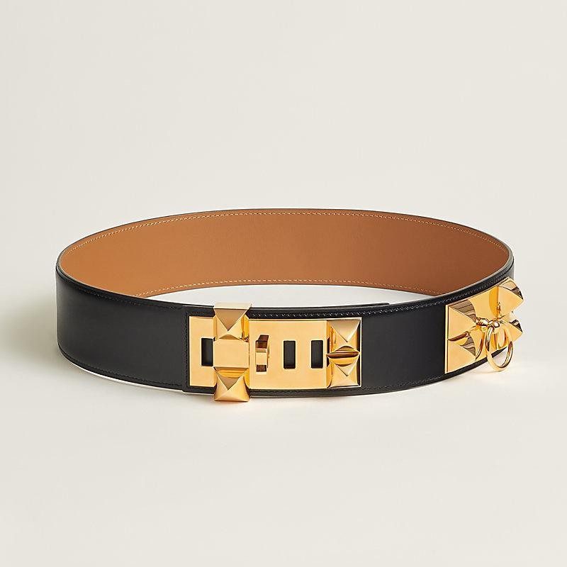 Hermes Collier De Chien 50 Belt Black