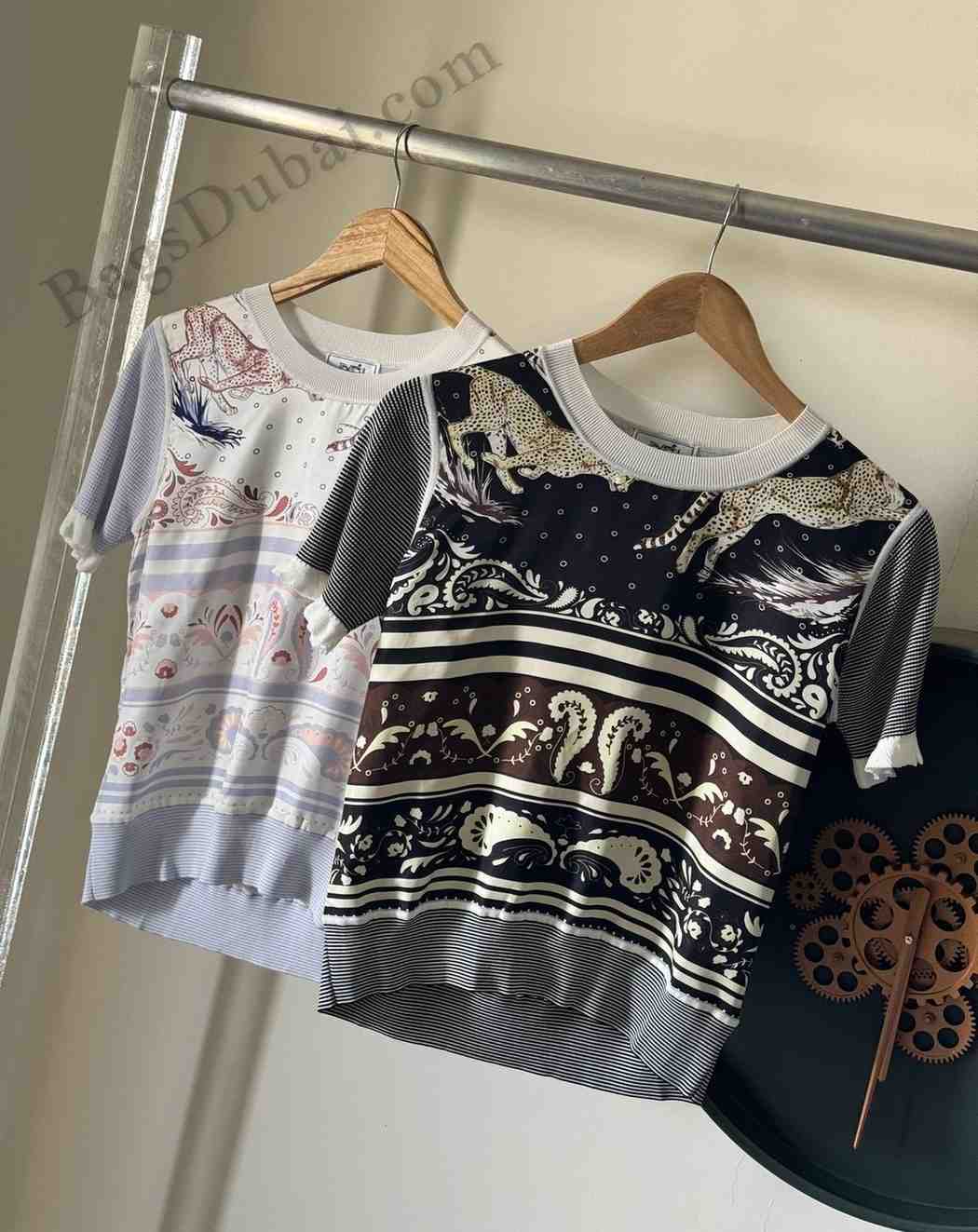 Hermes T-shirt In Guepards et Palmettes