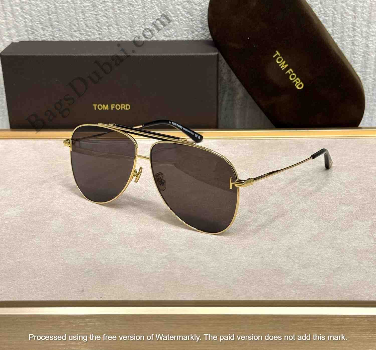 Tom Ford Eyewear Brady Sunglasses Golden