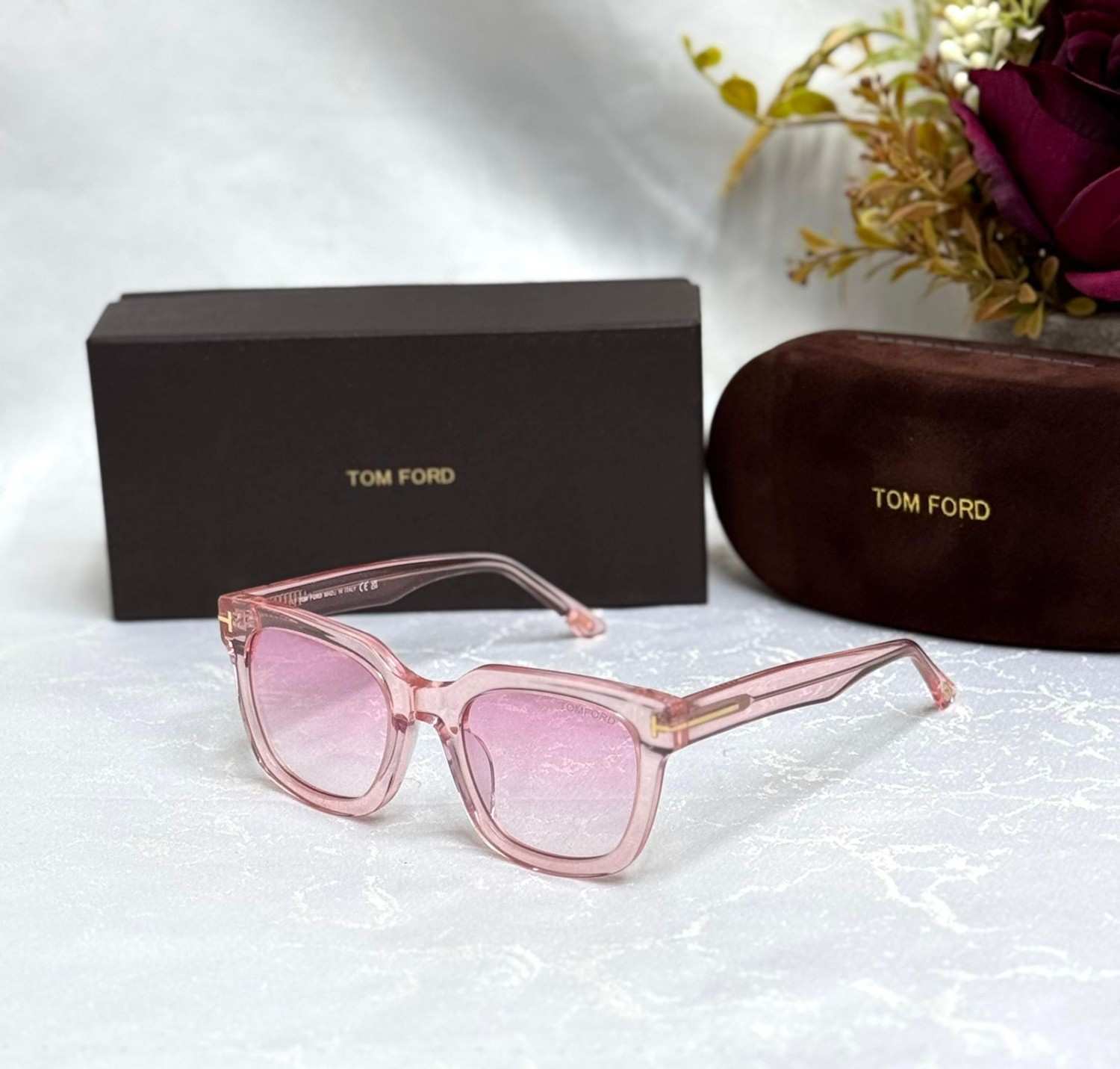 TOM FORD Eyewear Leigh sunglasses Pink