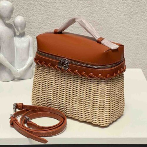 Loro Piana L19 North-South Wicker Brown