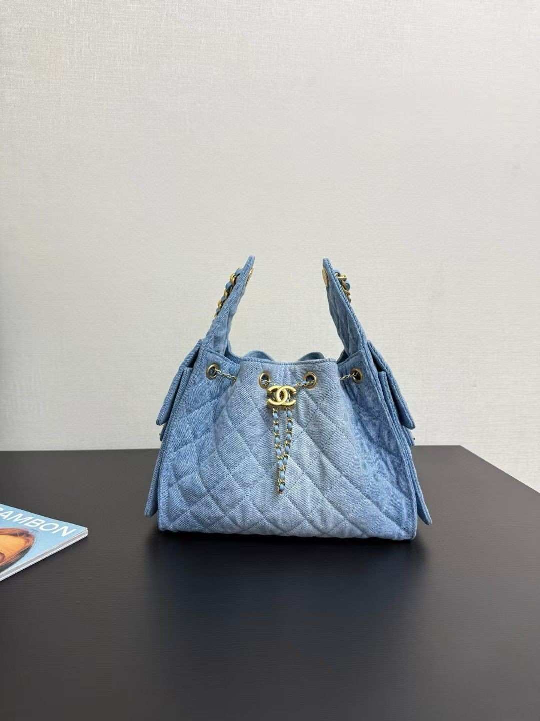 CHANEL 25 Small Handbag Blue