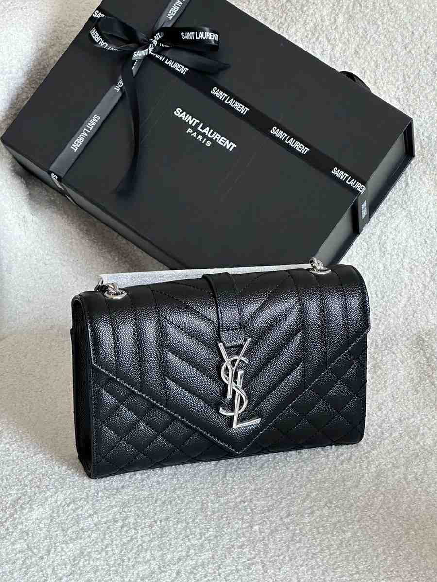 YSL Envelope Bag Black