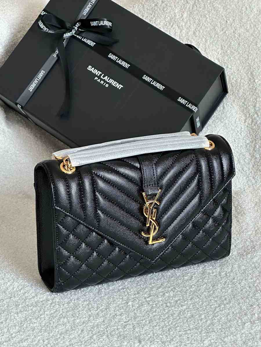 YSL Envelope Bag Black