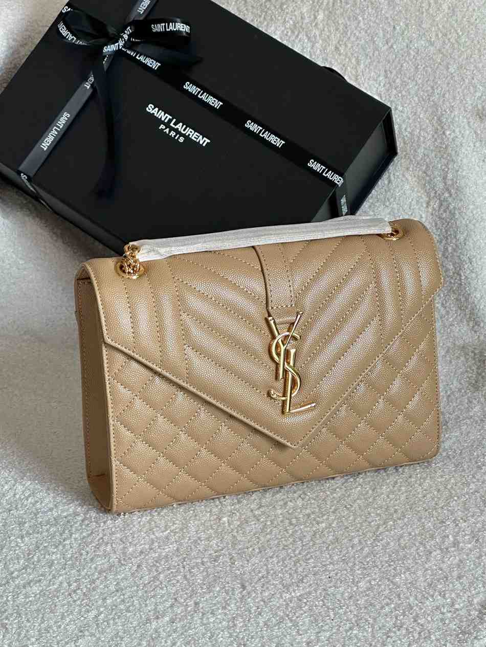 YSL Envelope Bag Brown