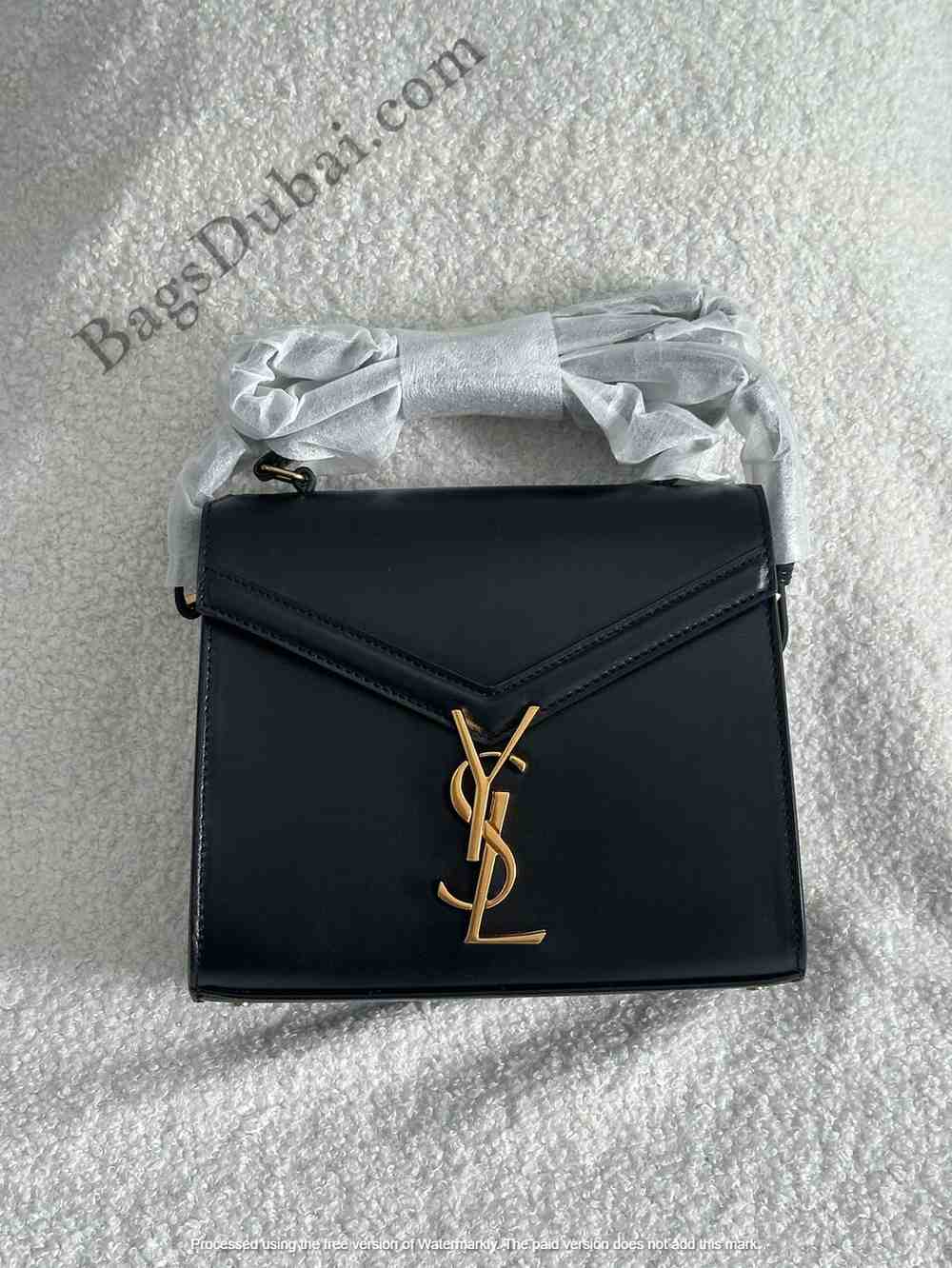 YSL Cassandra Top Handle Bag Black