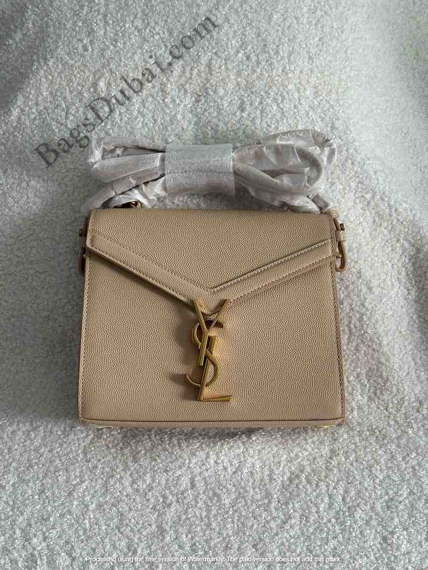 YSL Cassandra Top Handle Bag Brown