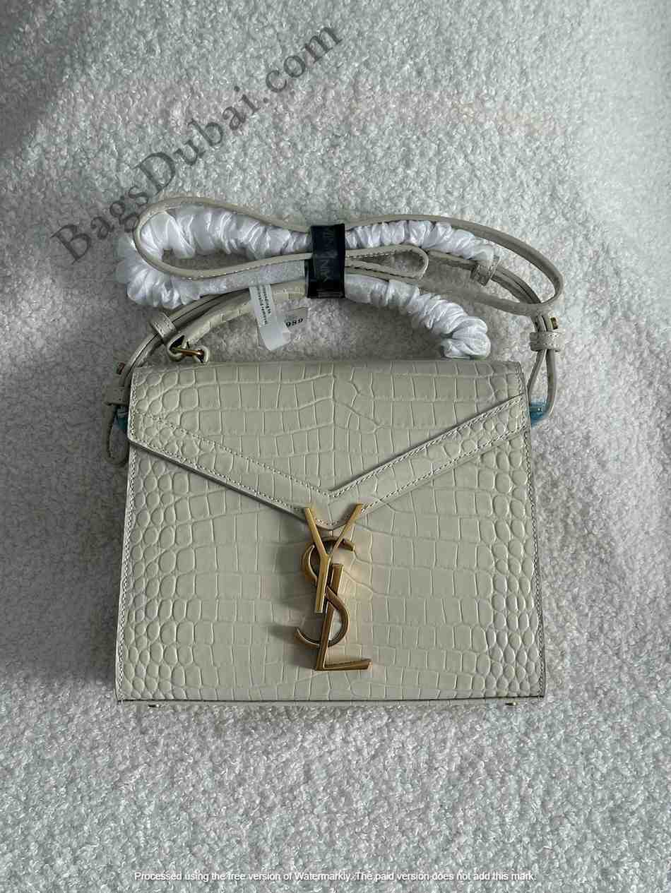 YSL Cassandra Top Handle Bag grey