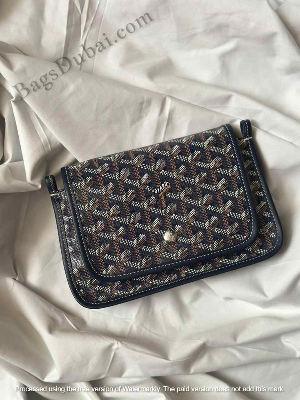 Goyard Plumet Crossbody Wallet Black