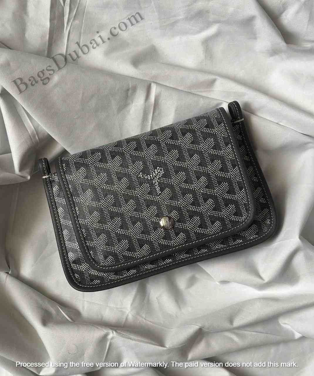 Goyard Plumet Crossbody Wallet Black
