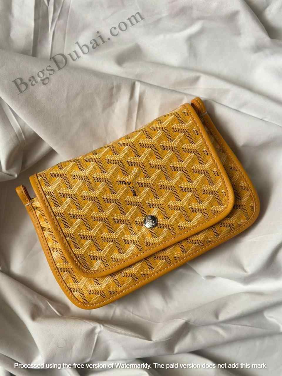 Goyard Plumet Crossbody Wallet Yellow