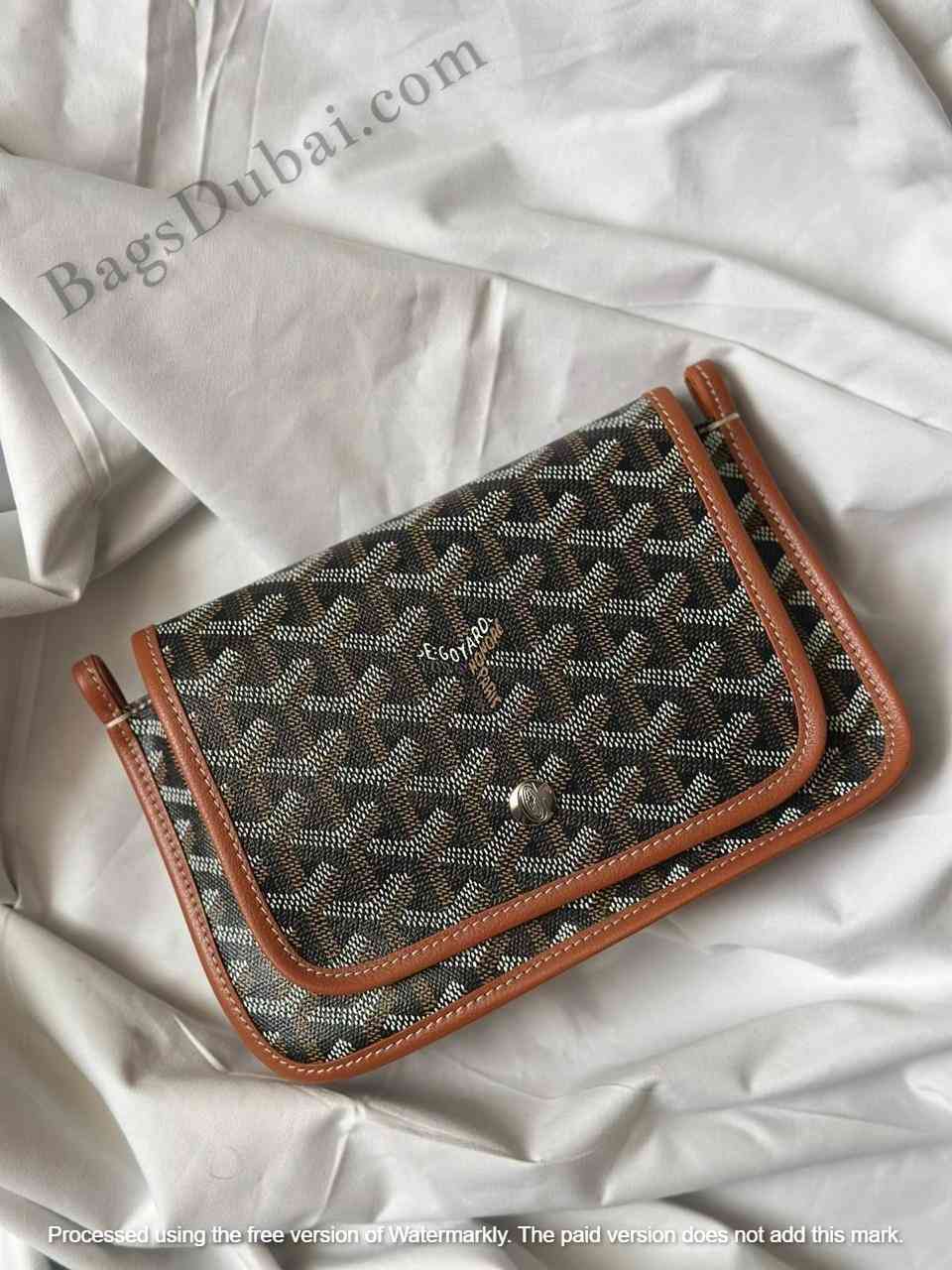 Goyard Plumet Crossbody Wallet Beige