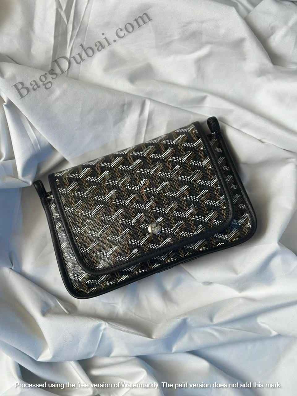 Goyard Plumet Crossbody Wallet Black