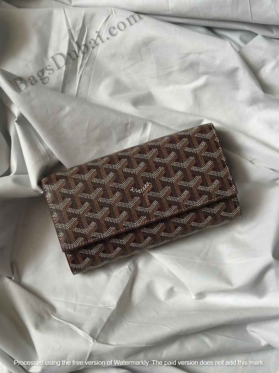 Goyard Wallet Varenne Continental Brown