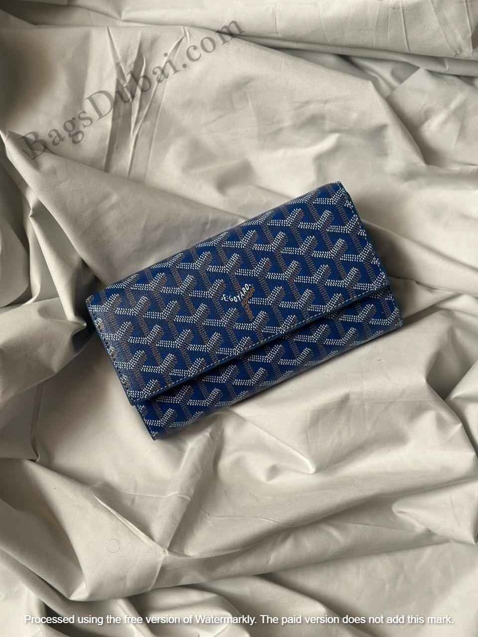 Goyard Wallet Varenne Continental Blue