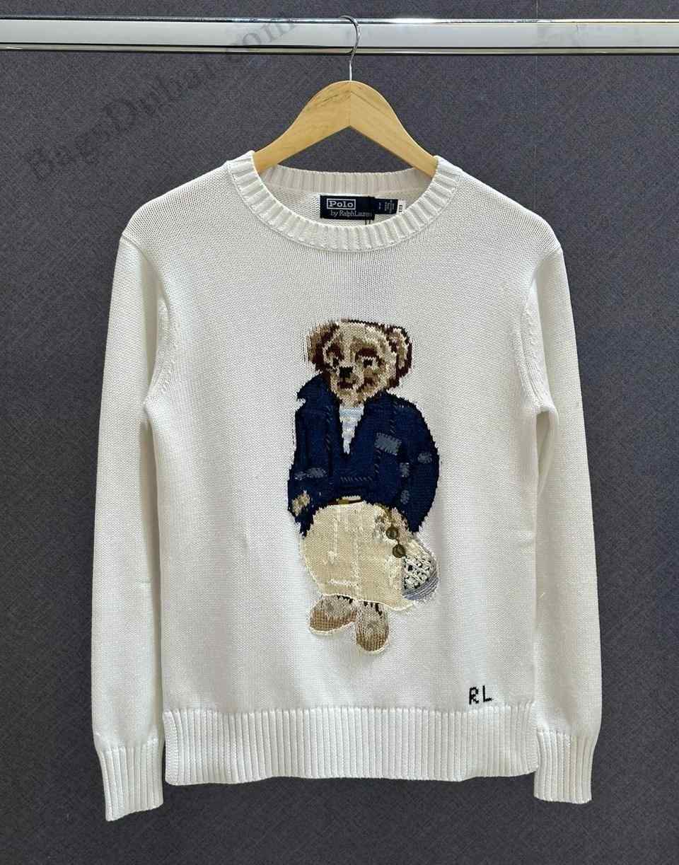 Polo Ralph Lauren Bear Sweater White