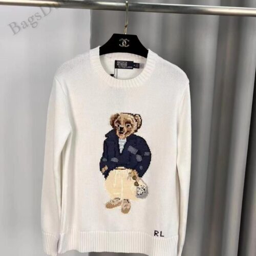 Polo Ralph Lauren Bear Sweater White