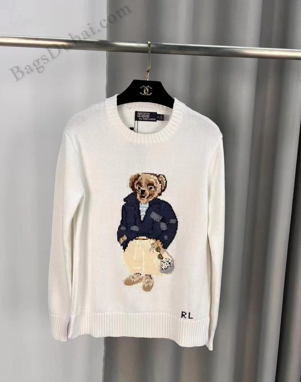 Polo Ralph Lauren Bear Sweater White