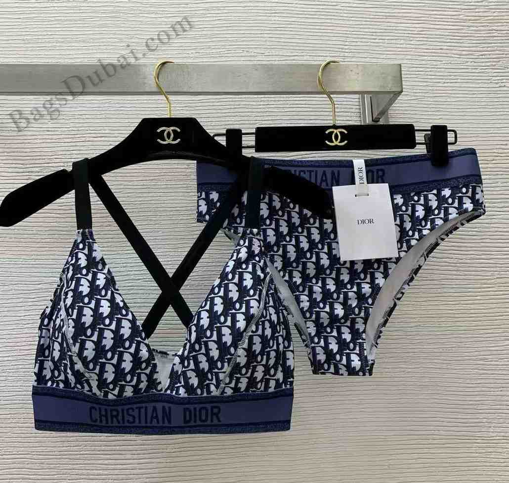Dior Bikini Swimsuit Blue