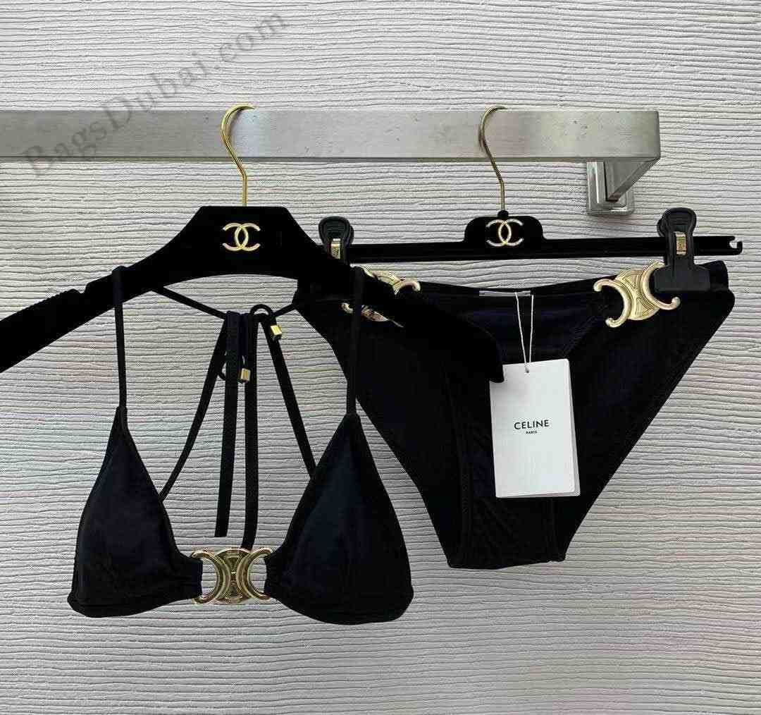 Celine Bikini Swimsuit Black