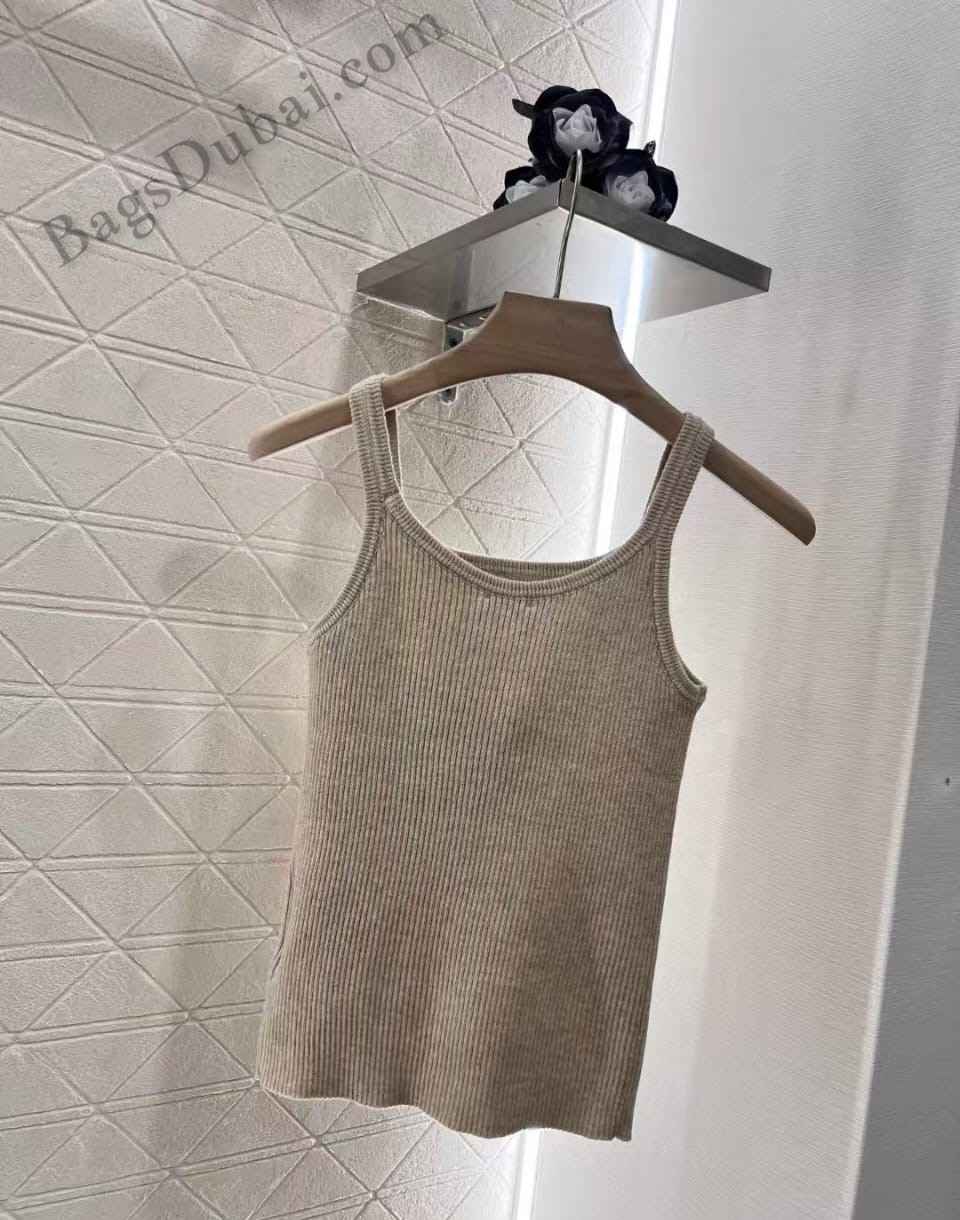 Miu Miu Top Seamless Melange Grey