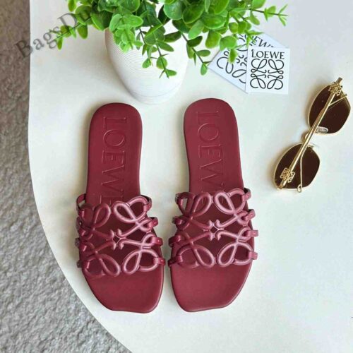 Loewe Sandals Petal Anagram Pink