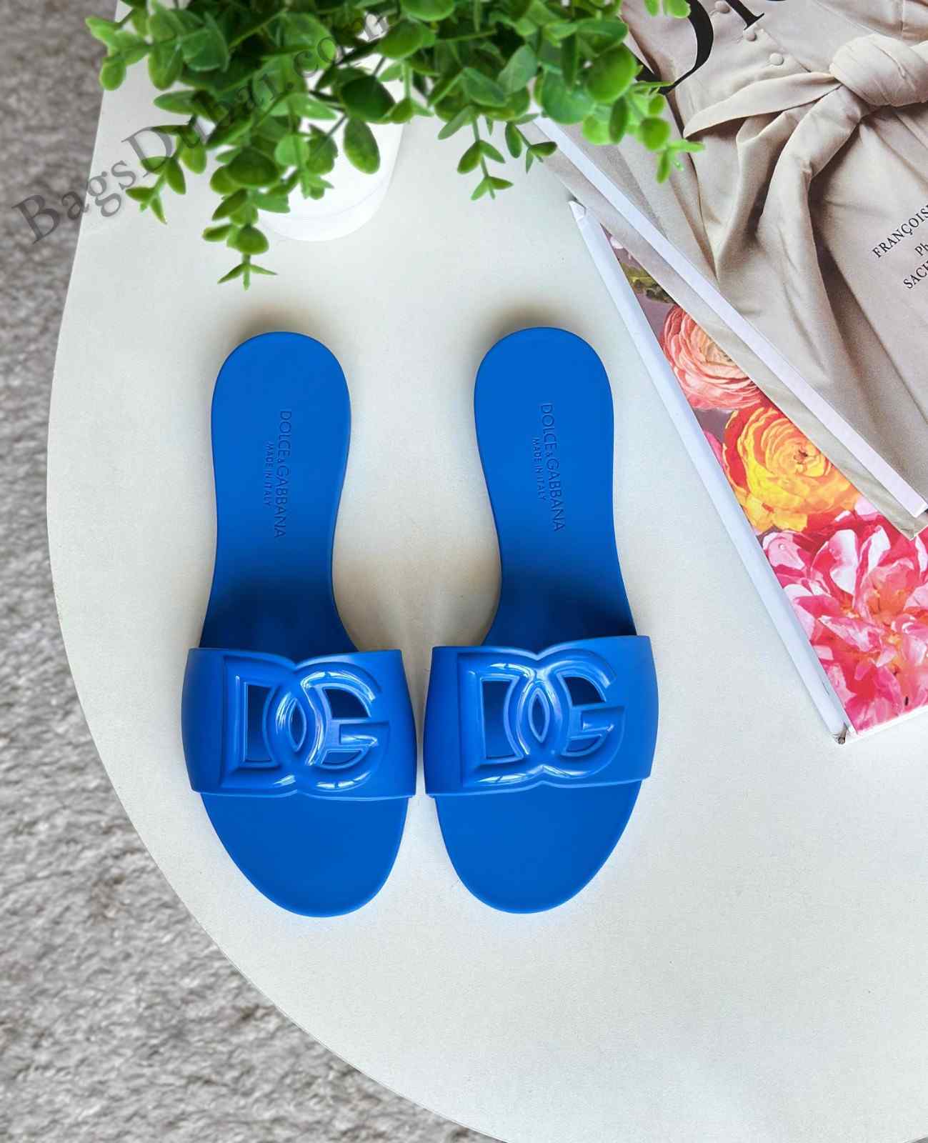 Dolce & Gabbana Sandals Rubber Beachwear Blue
