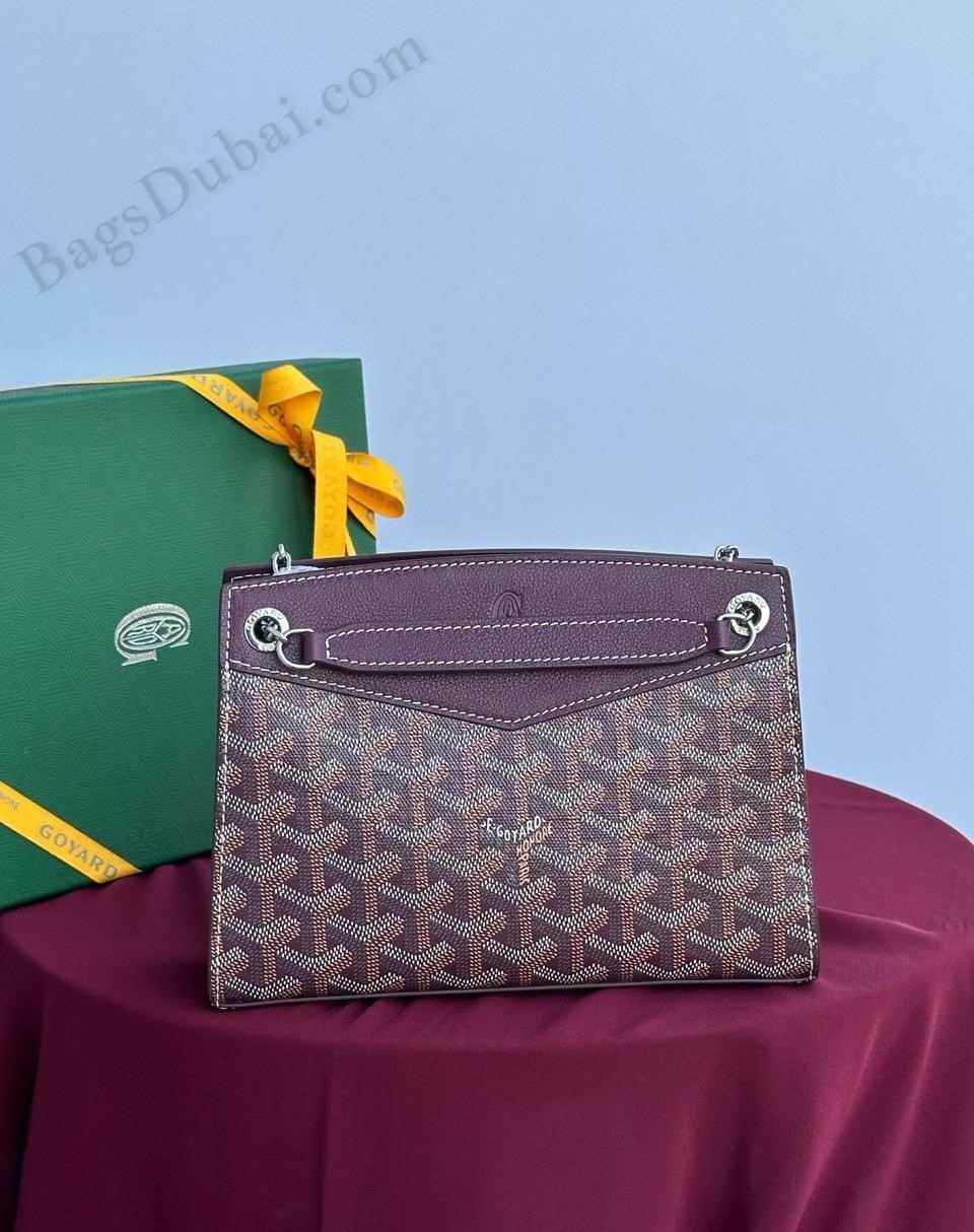 Goyard Bag Rouette Structure Maroon