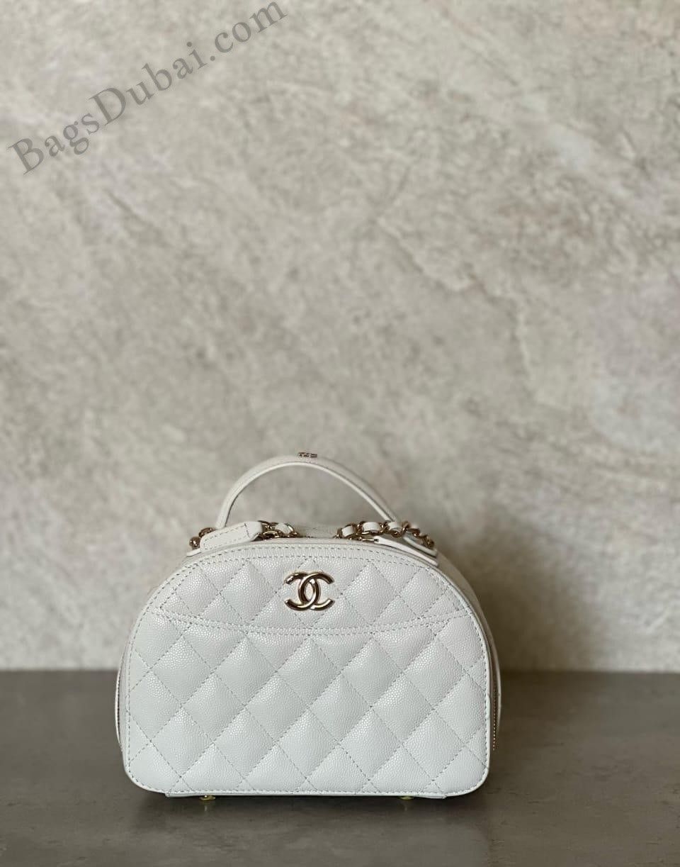 Chanel Vanity Case Chic Riviera White
