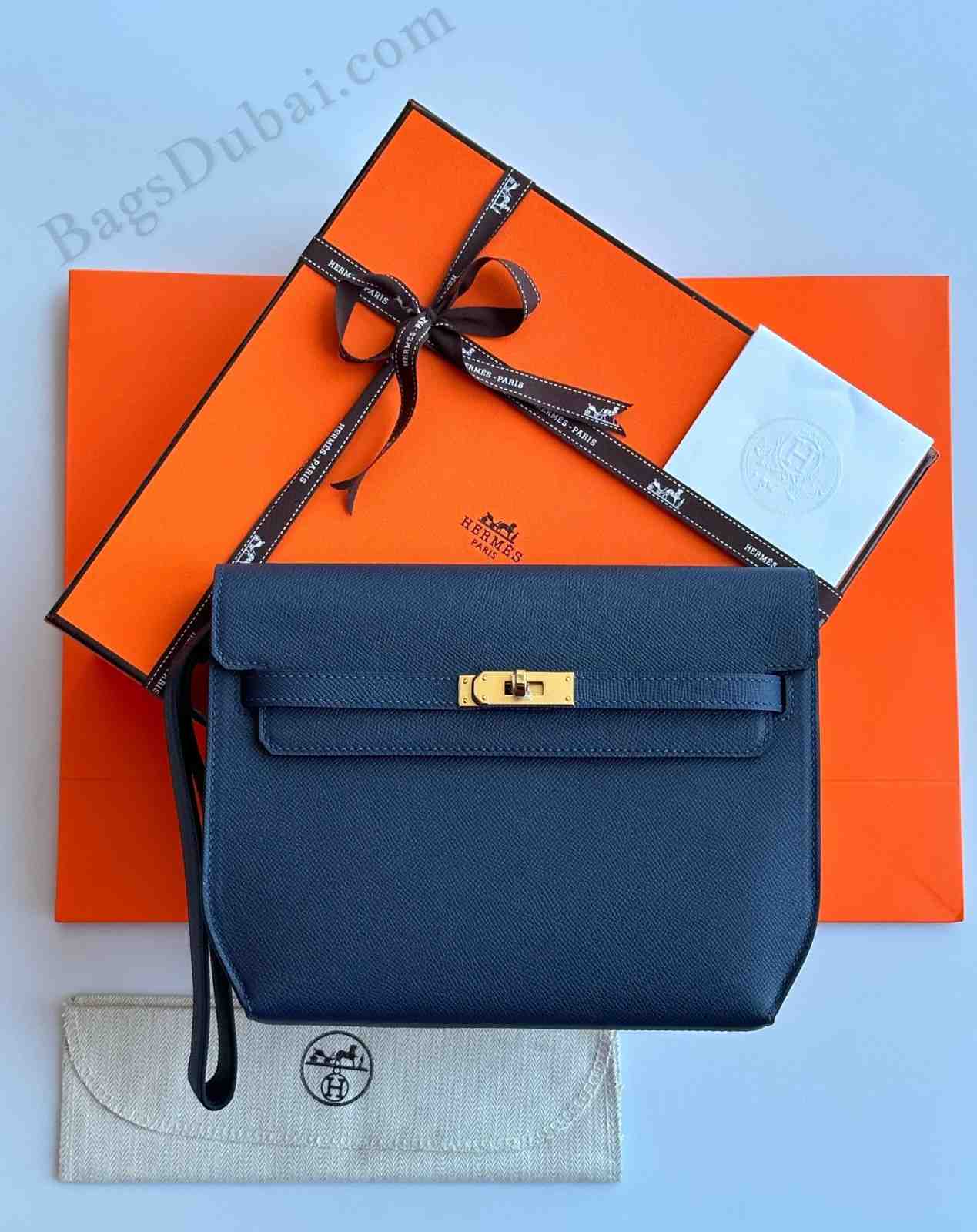 Hermes Kelly Depeches 25 Blue