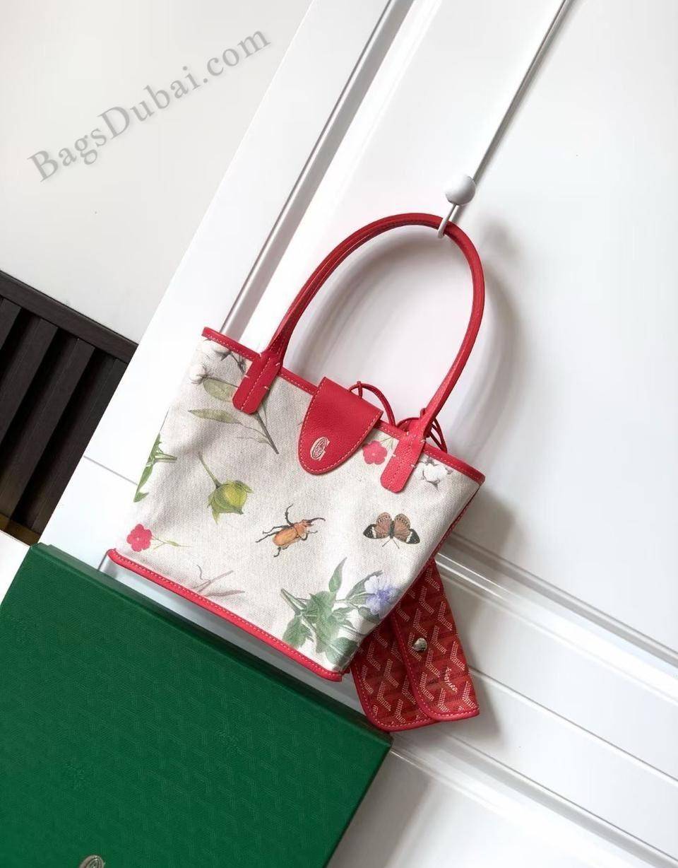 Goyard PM Bag Floral Print Red