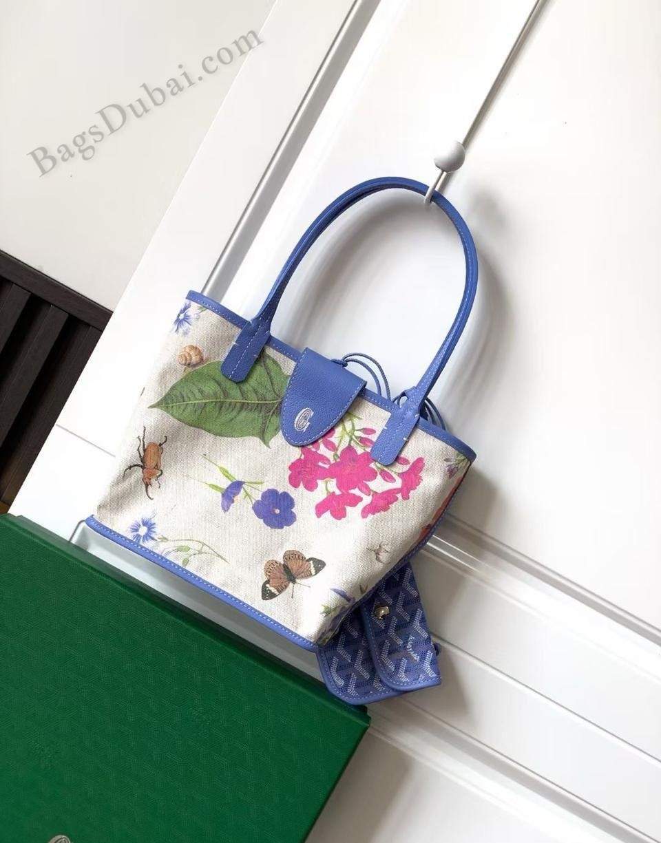 Goyard PM Bag Floral Print Blue