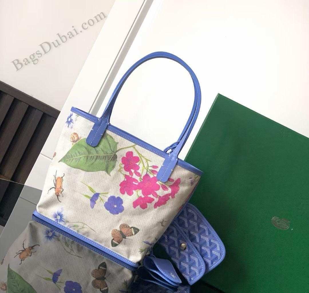 Goyard PM Bag Floral Print Blue