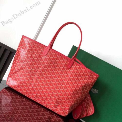Goyard St Louis PM Fuchsia Bag Red
