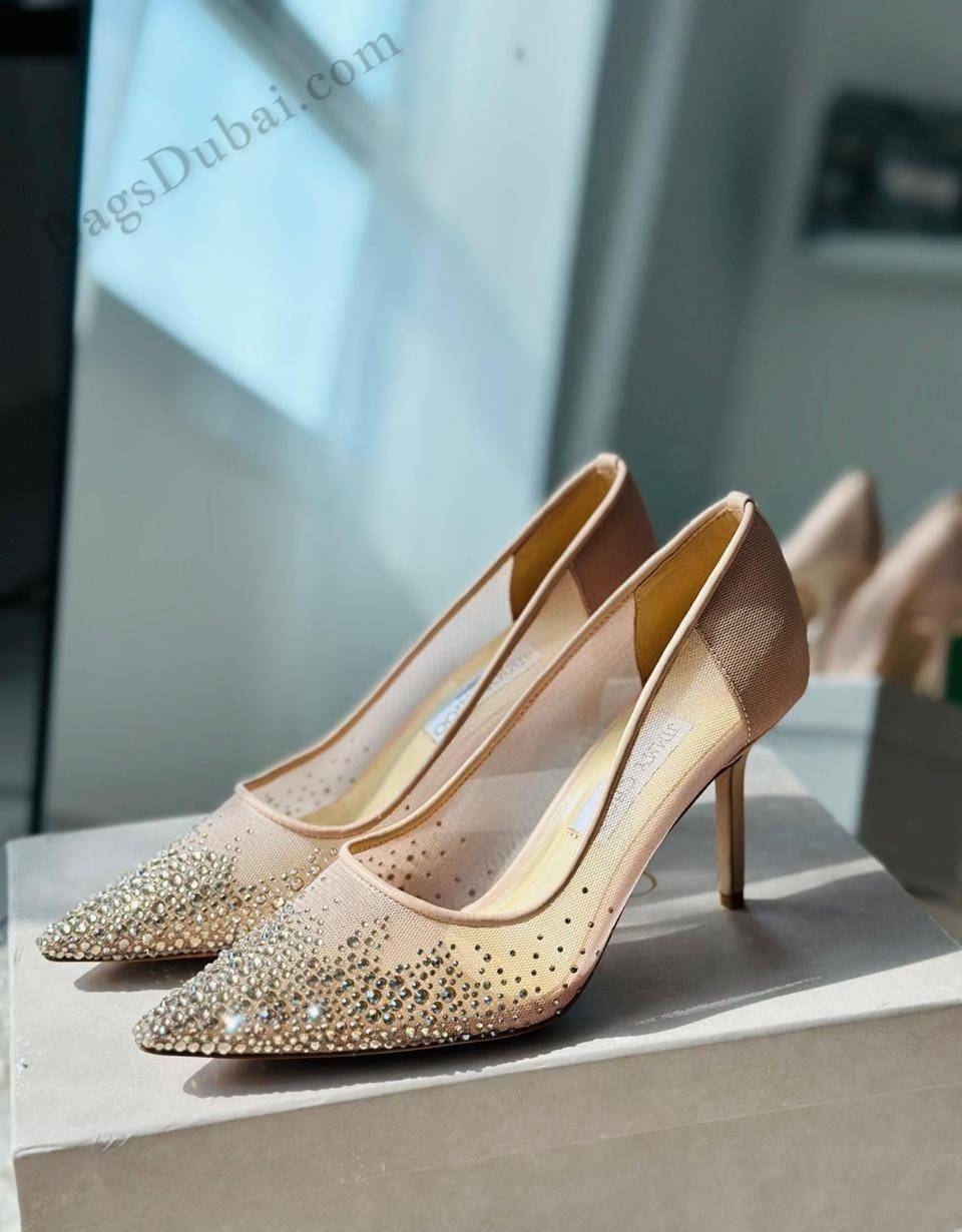 Jimmy Choo Love Pumps Crystal Light Pink