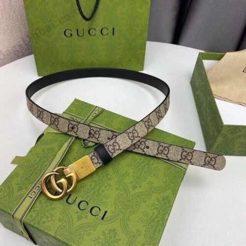 Gucci GG Belt Reversible Black & Beige