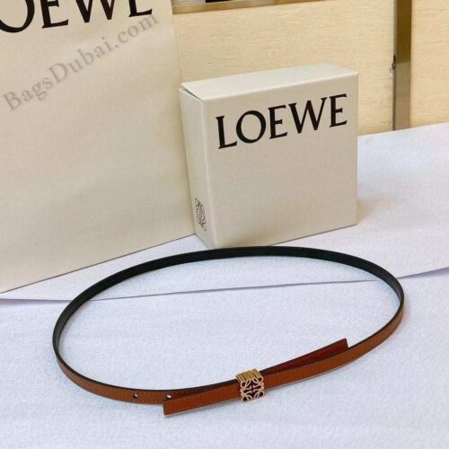 Loewe Anagram Reversible Belt Brown