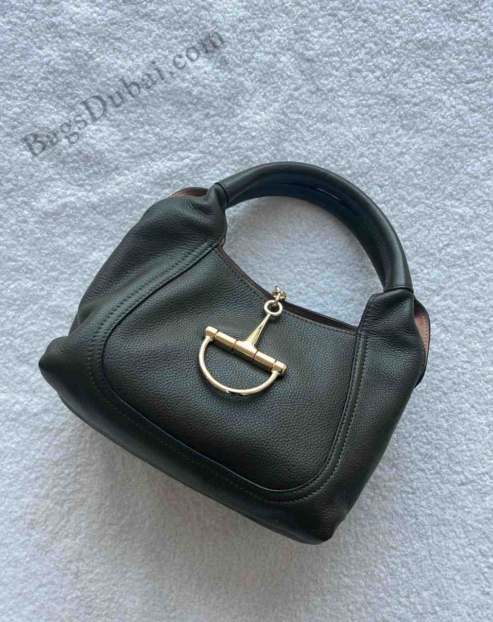 GUCCI Leather Bag Softbit Light Green