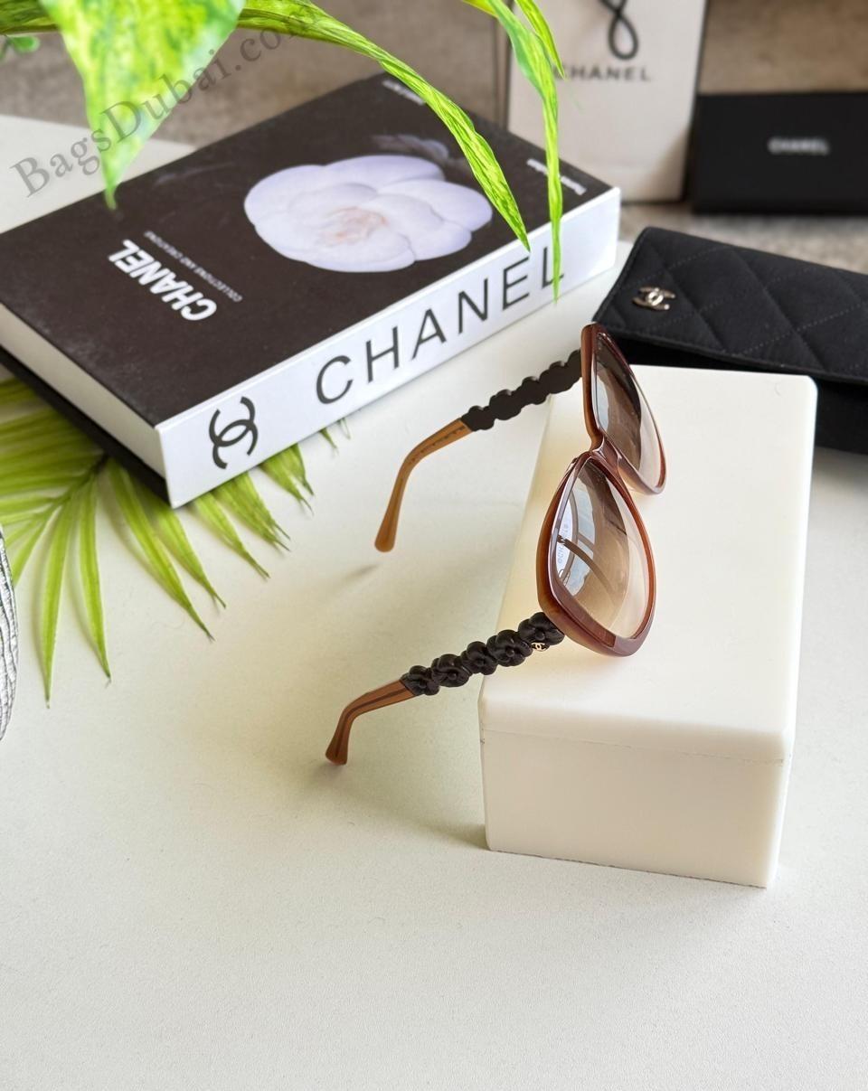 Chanel Camellia Sunglasses Brown