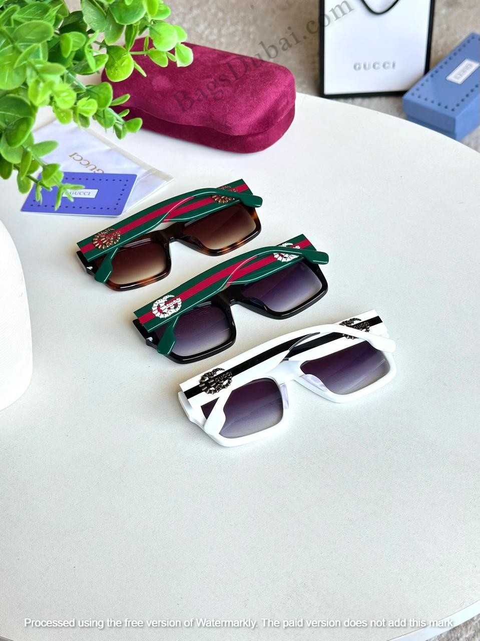 Gucci Square Frame Acetate Sunglasses