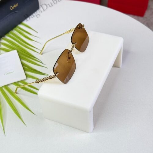 Clash de Cartier Sunglasses Golden
