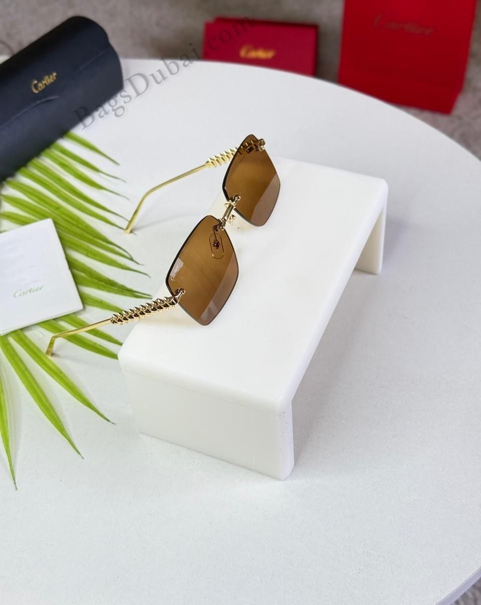 Clash de Cartier Sunglasses Golden